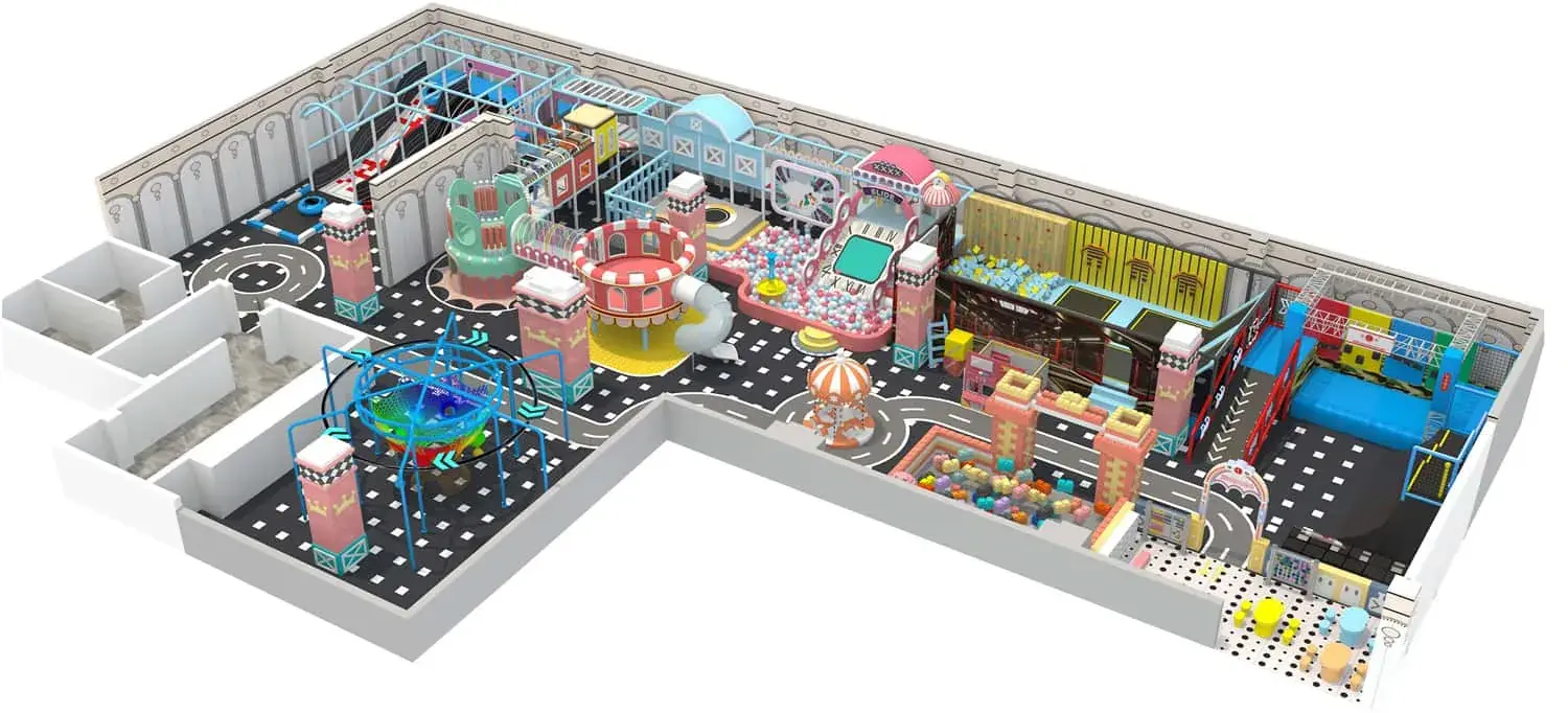 Colorful Series: Colorful World Theme Indoor Naughty Castle Children's Paradise 090
