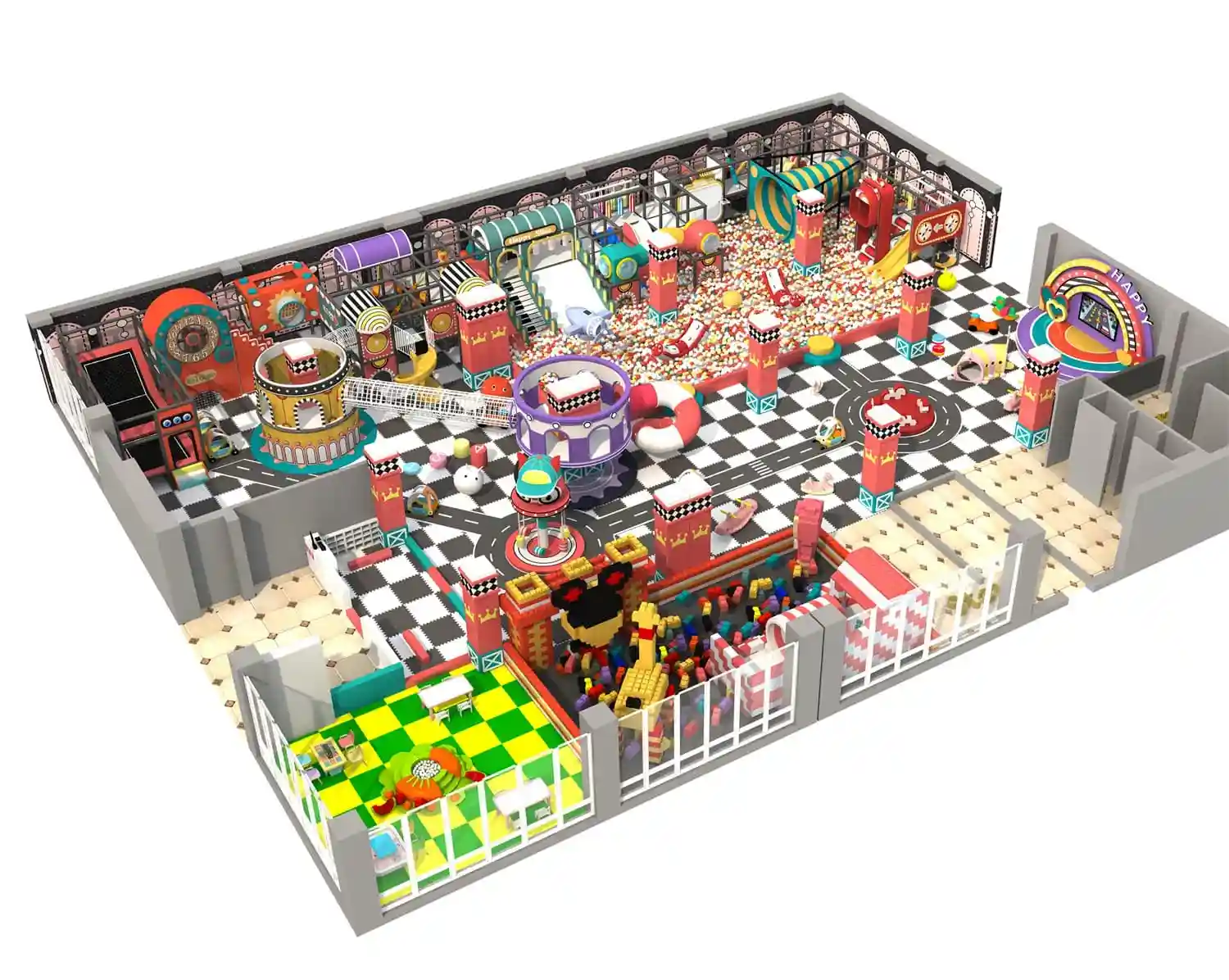 Tech World Series Indoor Naughty Castle Playground HD-TTB131