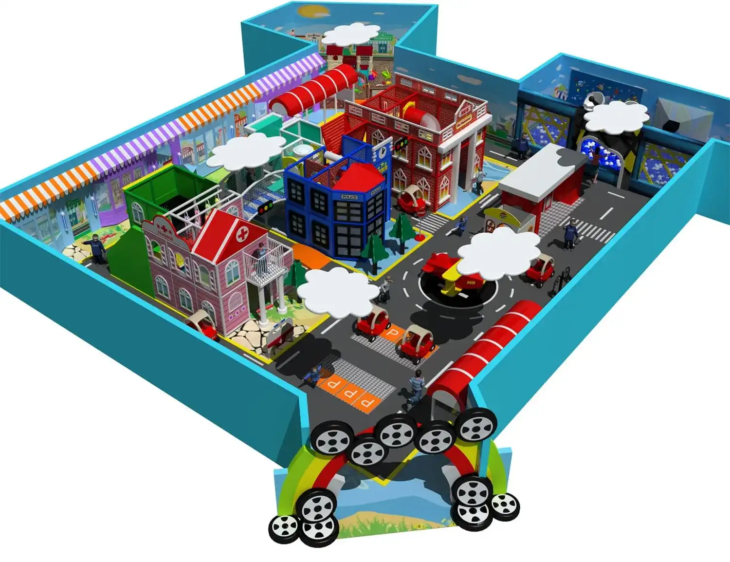 Tech World Series Indoor Naughty Castle Playground HD-TTB136