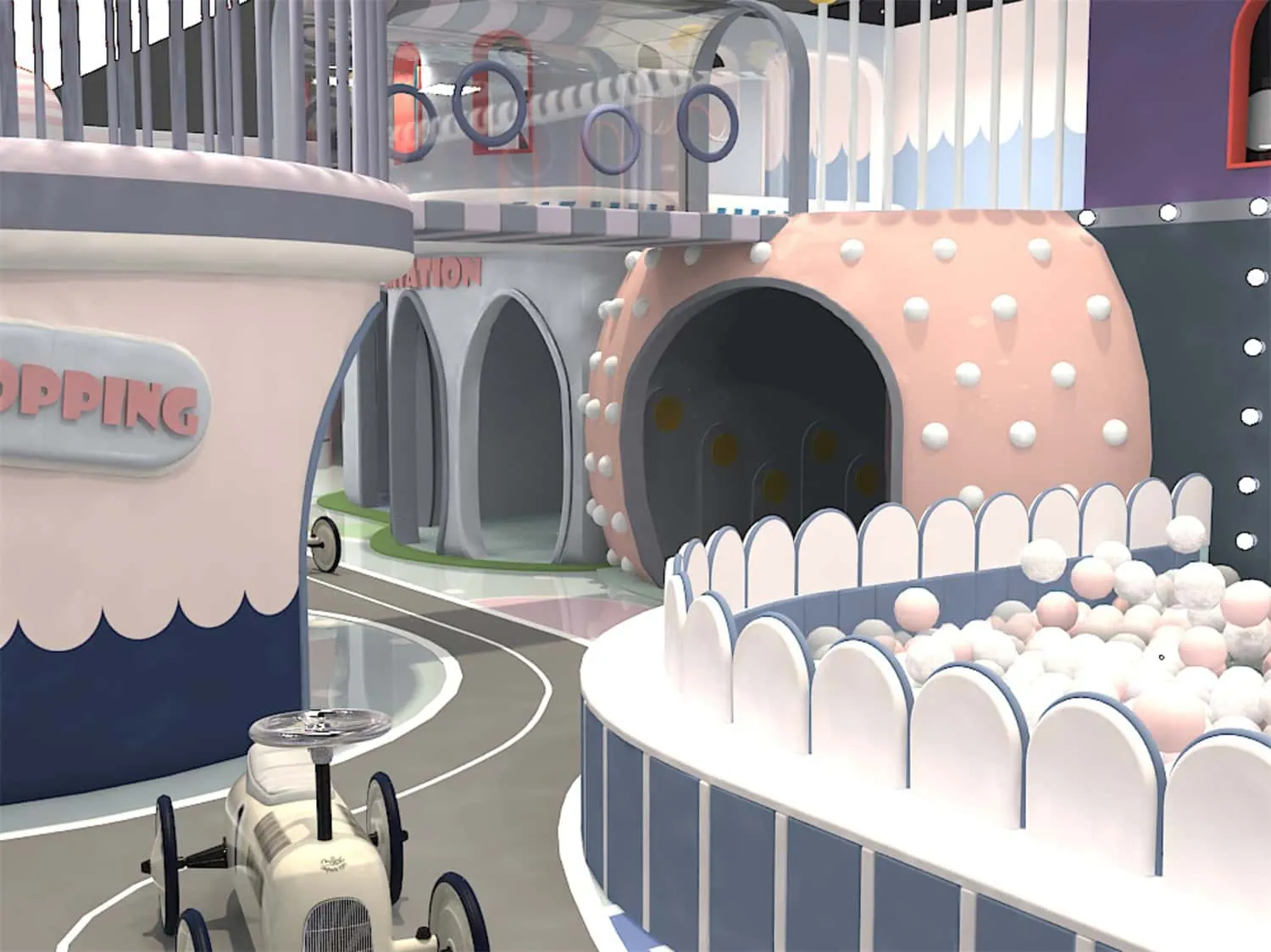 Colorful Series Family Fun Theme Indoor Naughty Castle Children's Park HD-TTB091