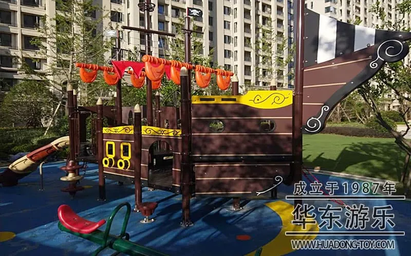 The real estate wooden pirate ship project was successfully completed