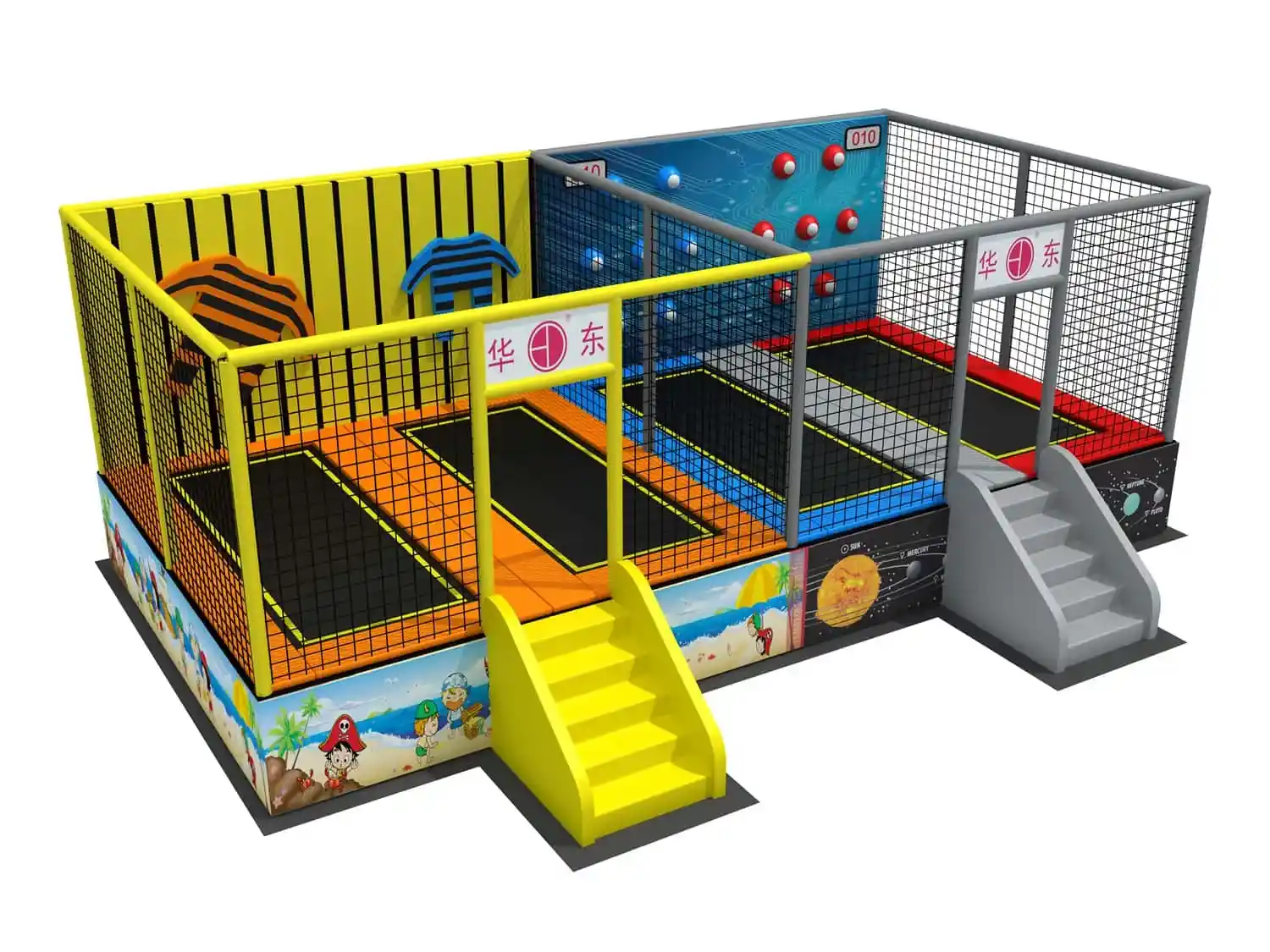 Comprehensive Combination Trampoline Playhouse HD-SBC047