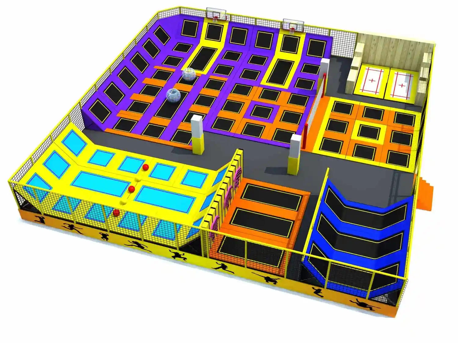 Comprehensive Combination Trampoline Playhouse HD-SBC054