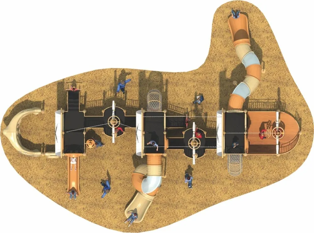 Pirate Ship Series Combination Slide HD-HDD020