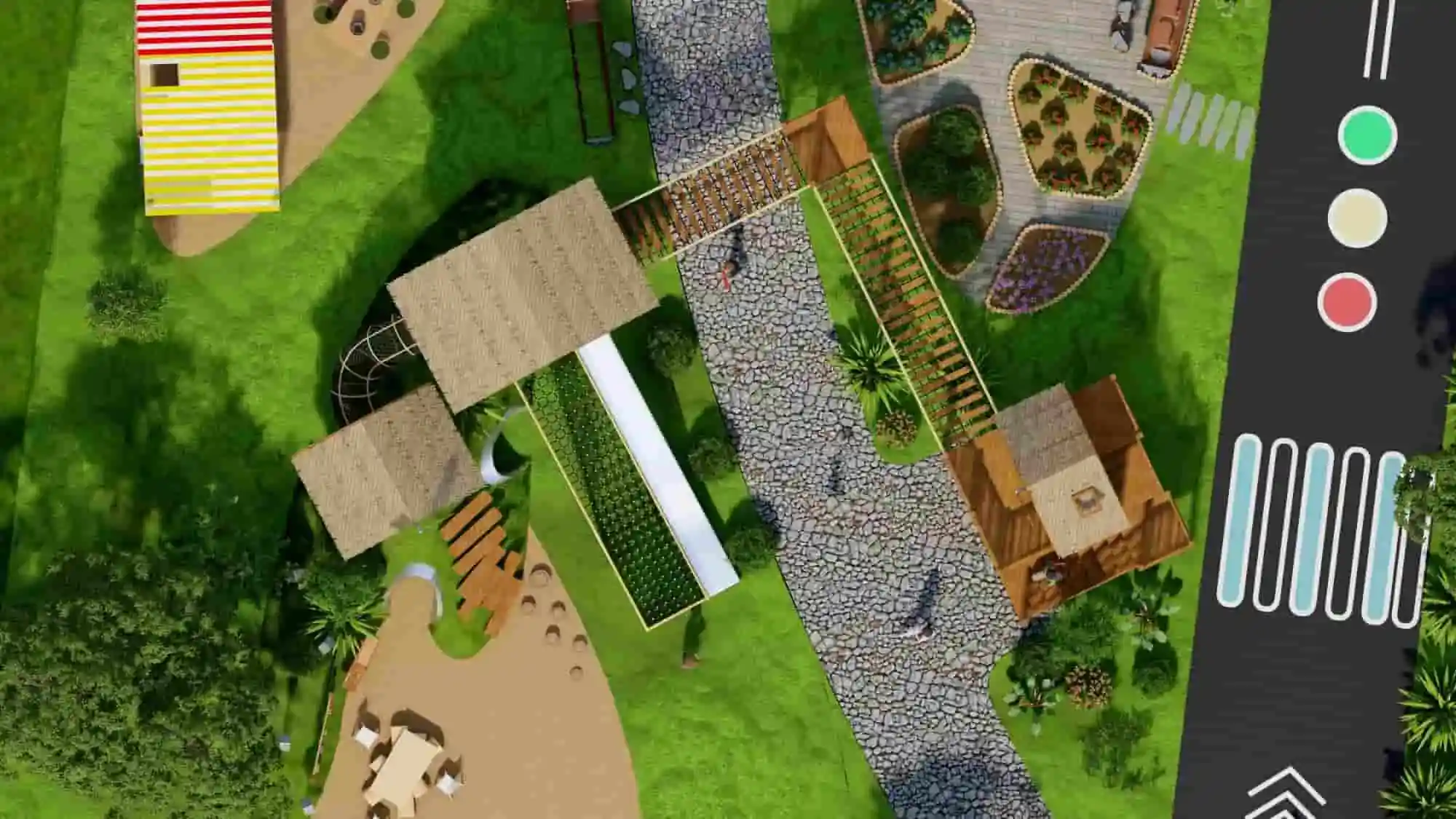 Wooden Country Windmill Theme Children's Playground Landscape Design HD-MLY008
