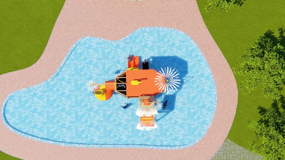Water Park HD-LSH018 - Children's Slide Slide Combination