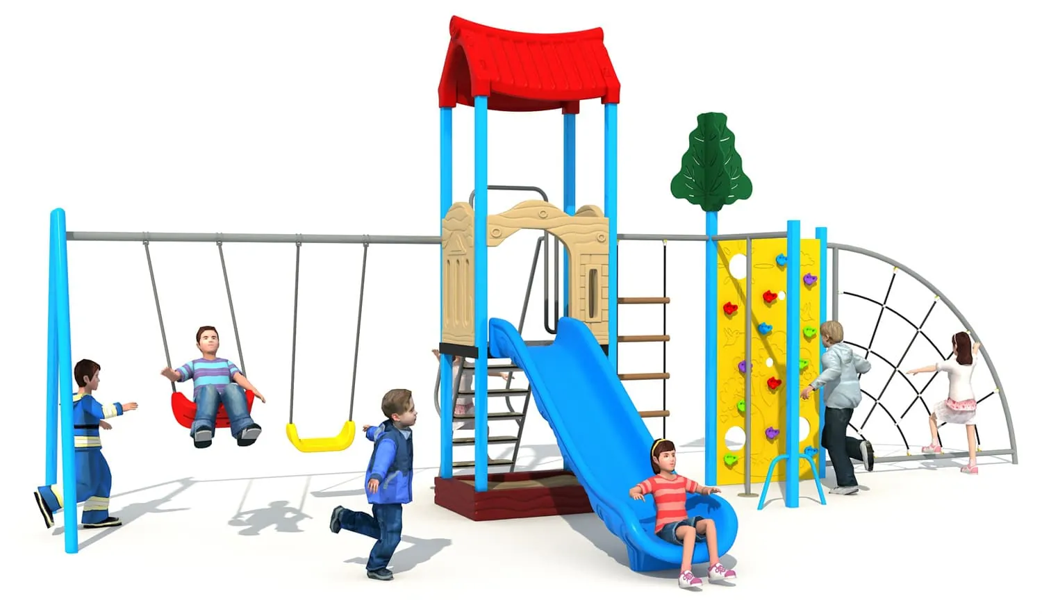 Garden Series HD-LHY034 - Children‘s Slide Slide Combination
