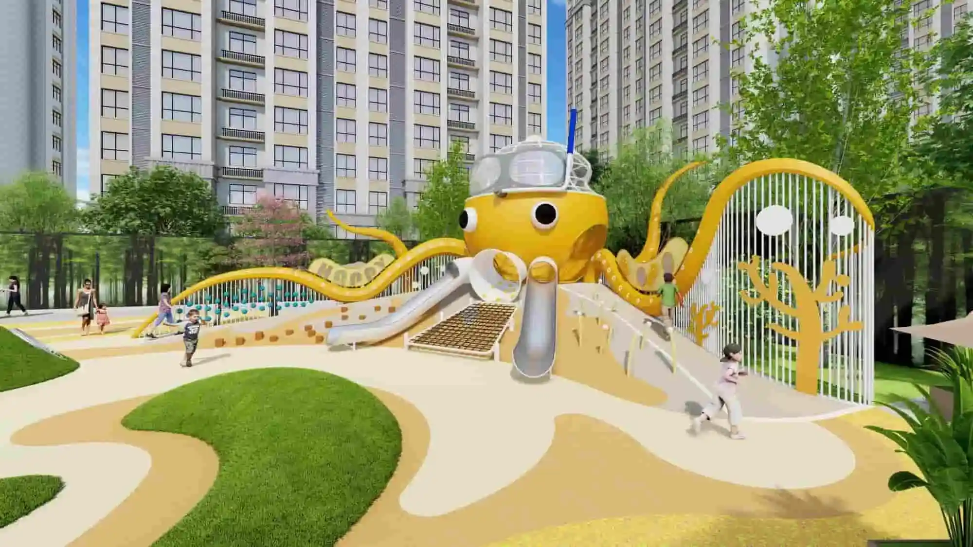 Octopus Guardian Theme Park HD-DZT095