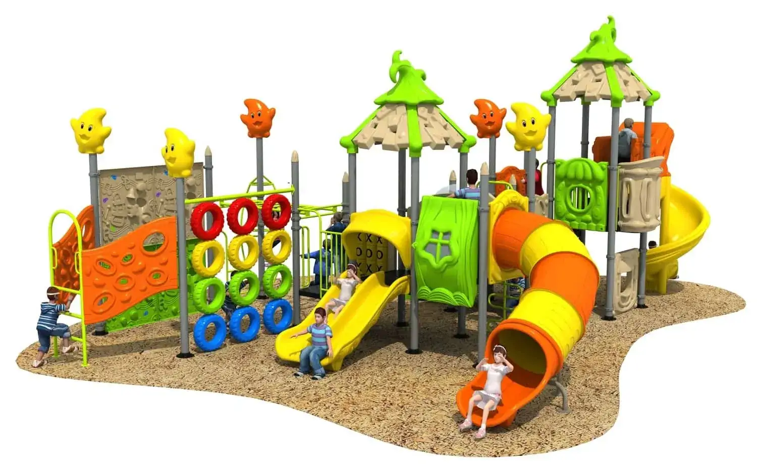 Magic House HD-HMF005 - Children's Slide Slide Combination
