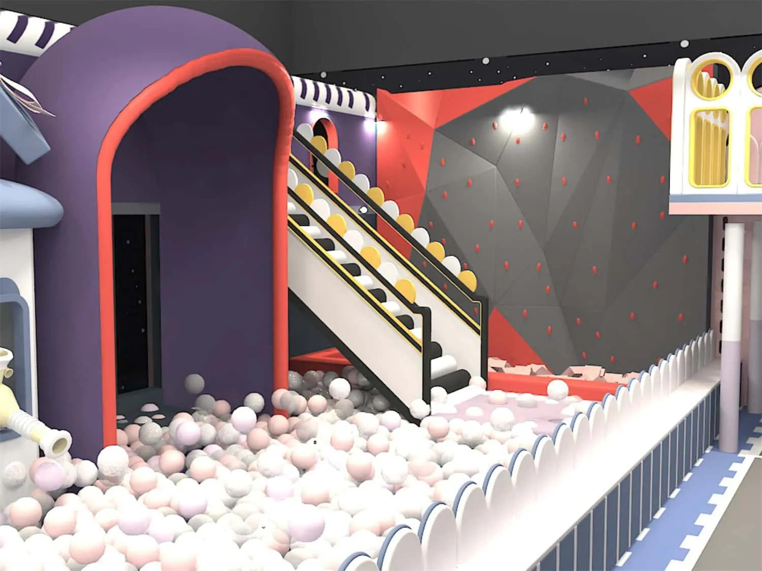 Colorful Series Family Fun Theme Indoor Naughty Castle Children's Park HD-TTB091