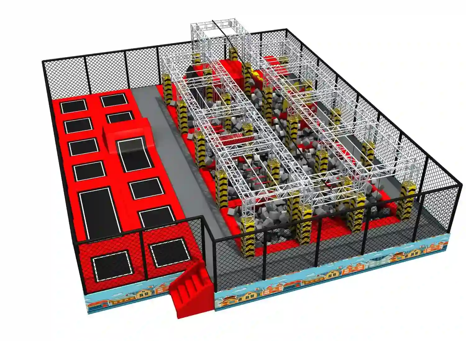 Comprehensive Combination Trampoline Playground HD-SBC041
