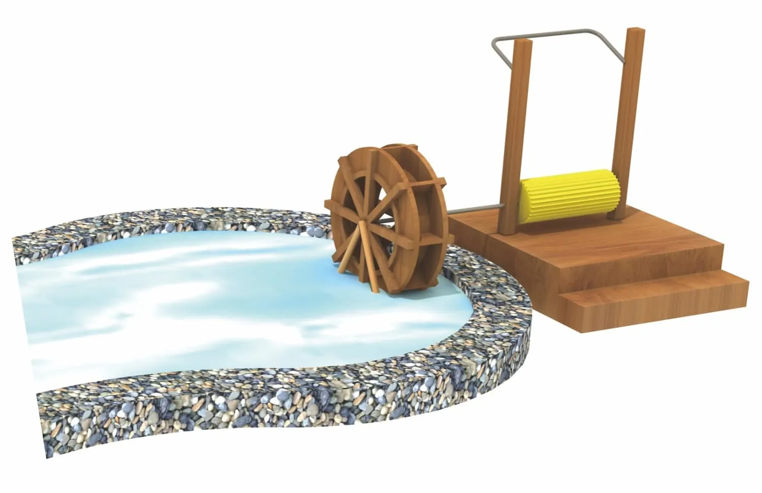 HD-MSS014-Water Play Pedal Water Wheel Play Equipment