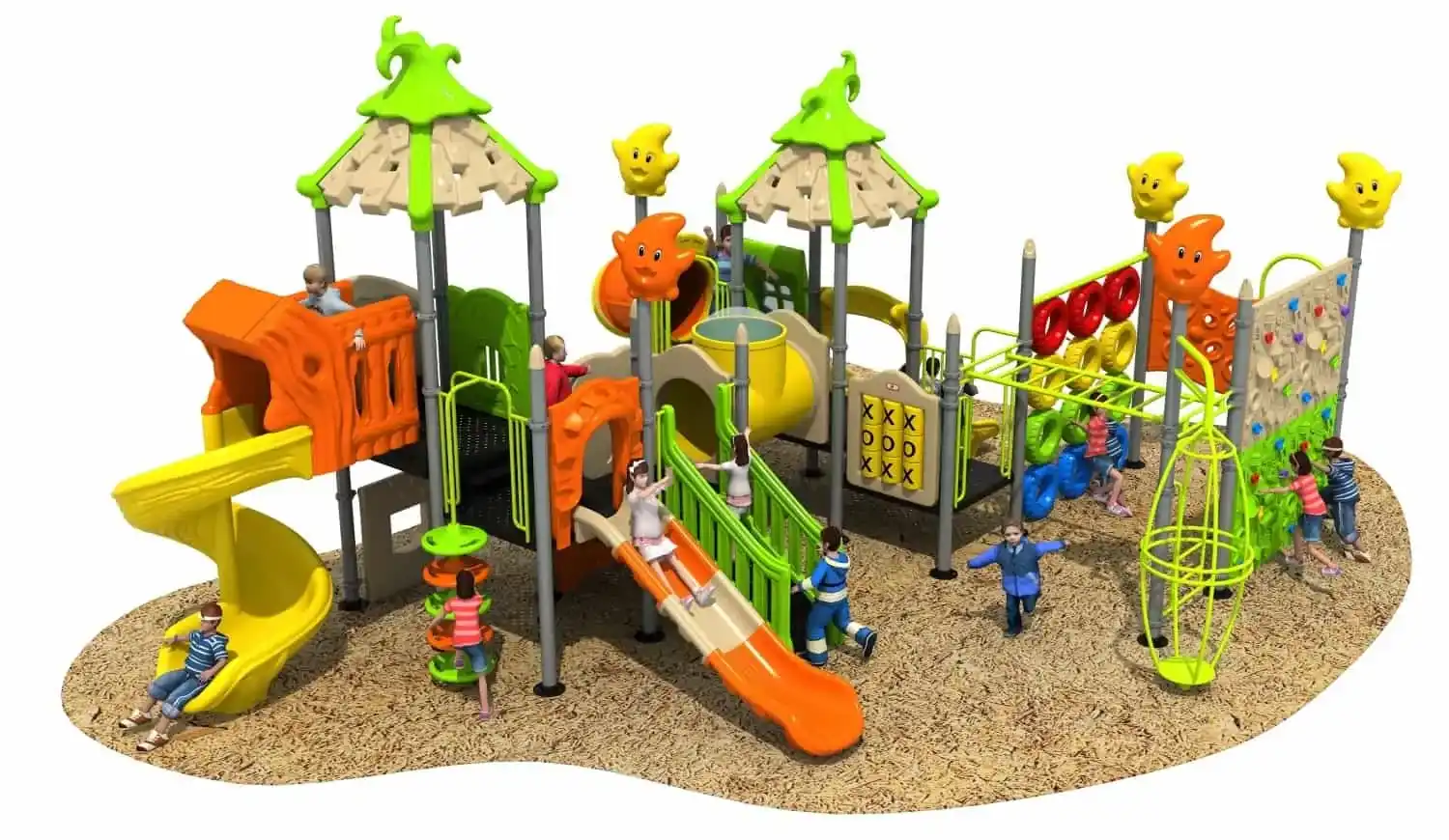 Magic House HD-HMF005 - Children's Slide Slide Combination
