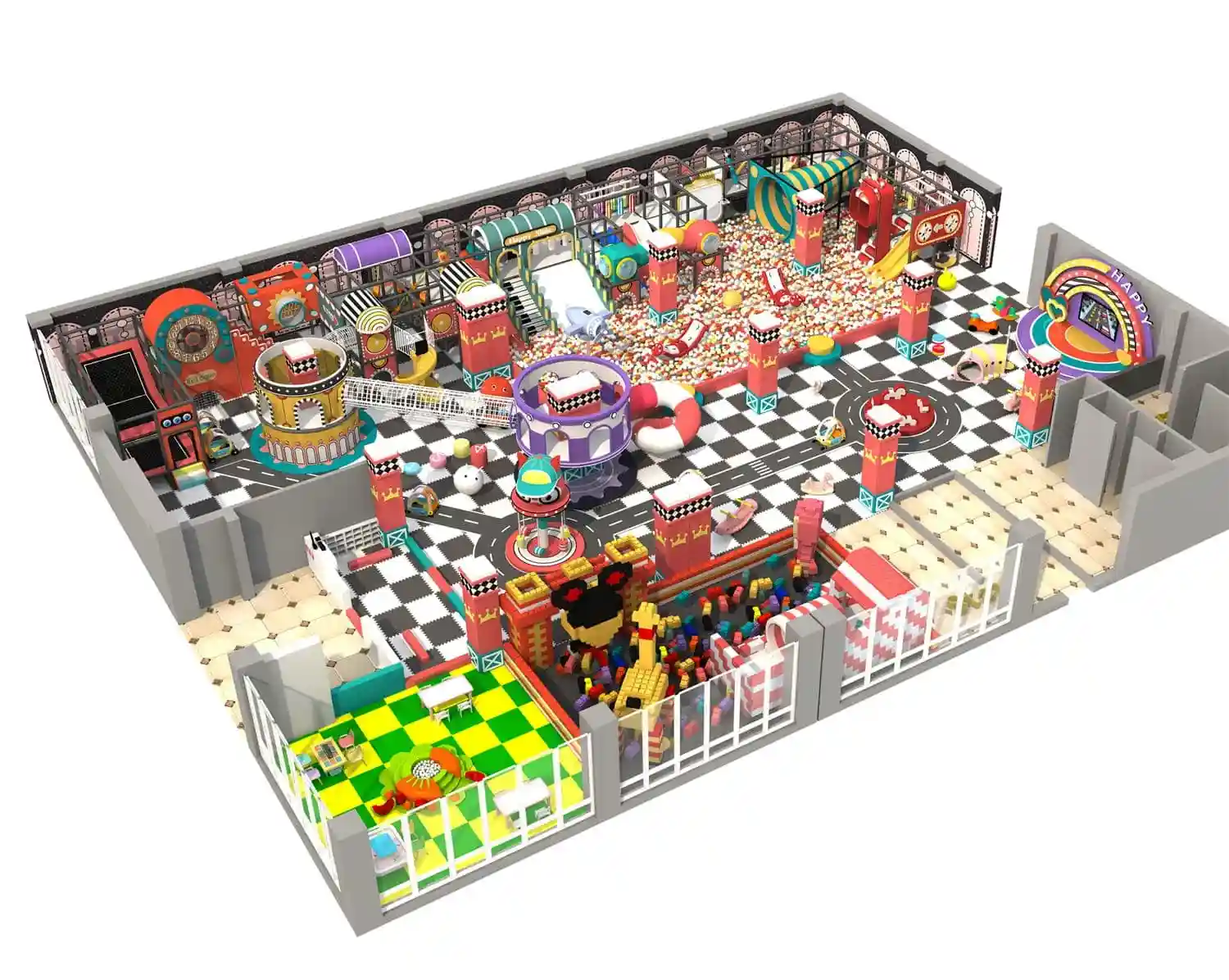 Tech World Series Indoor Naughty Castle Playground HD-TTB132