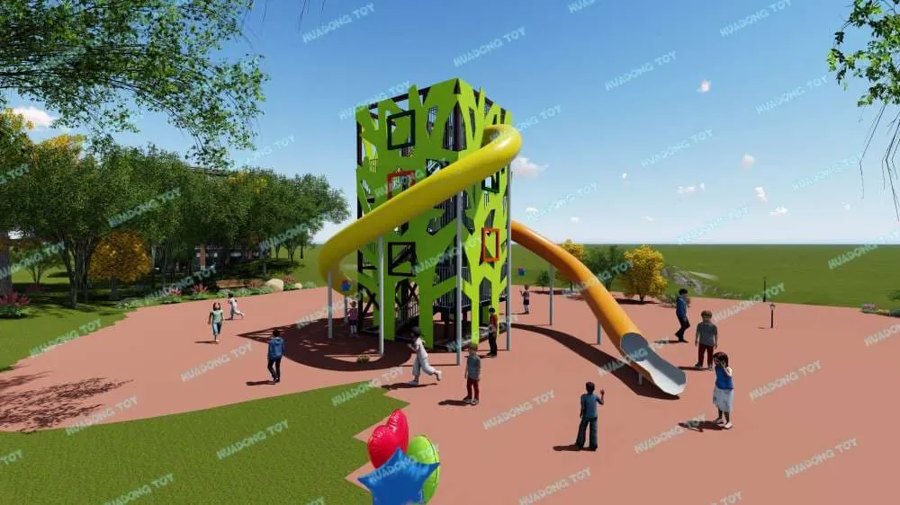 Theme Landscape Park HD-QJG032 - Children's Slide Slide Combination
