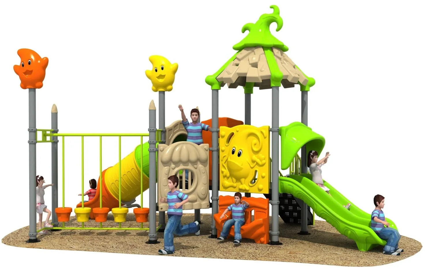 Magic House HD-HMF011 - Children's Slide Slide Combination