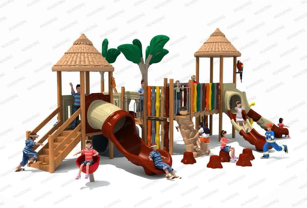 Bamboo Garden Landscape Park HD-MZY008 - Children's Slide Slide Combination