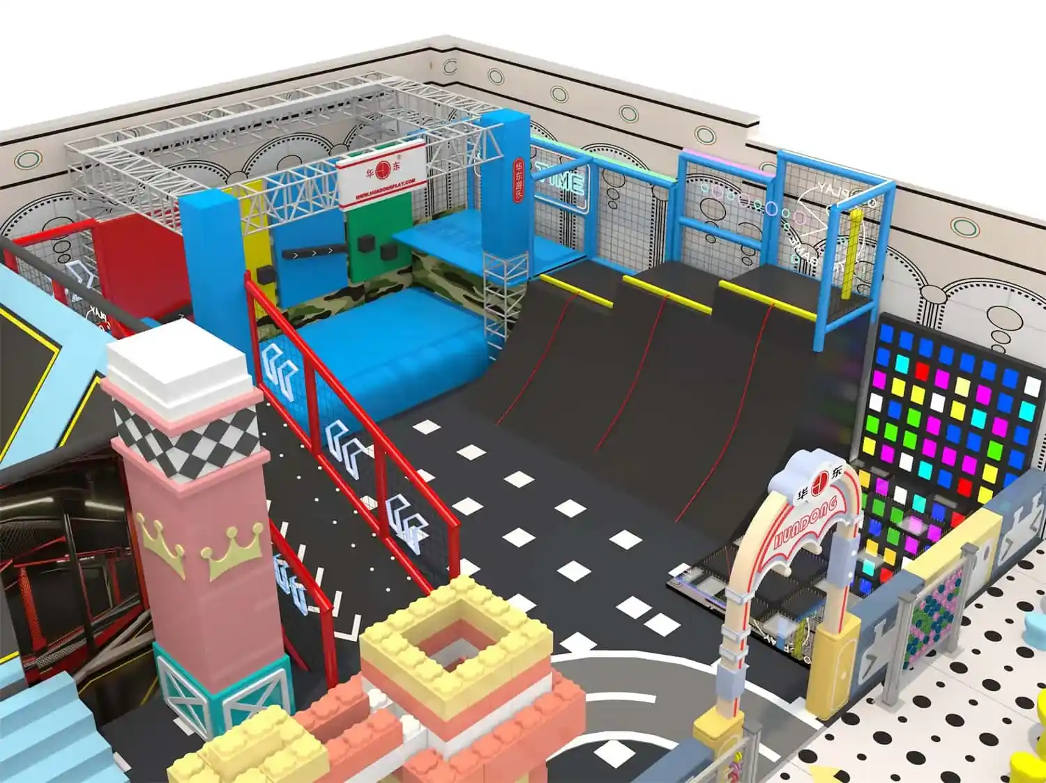 Colorful Series: Colorful World Theme Indoor Naughty Castle Children's Paradise 090
