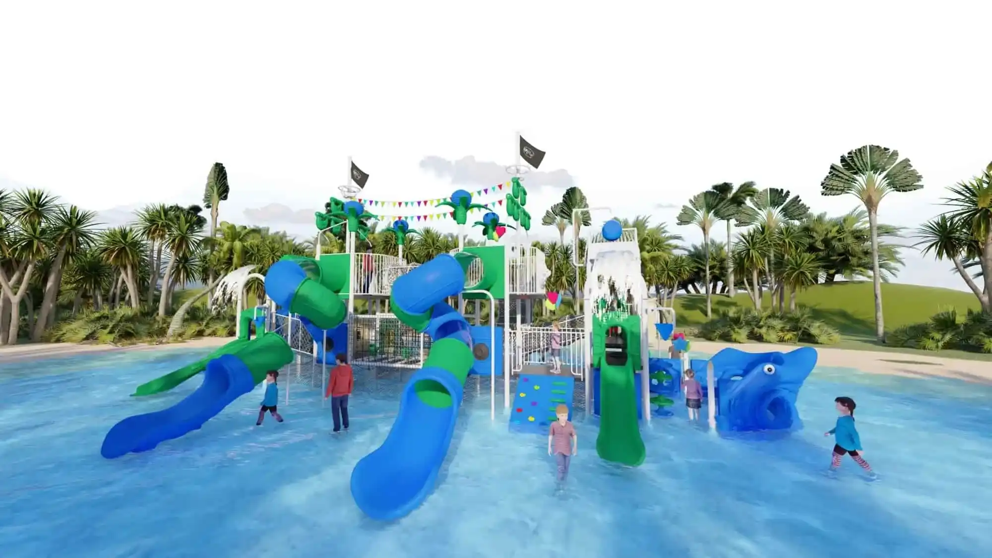 Water Park Combination Slide