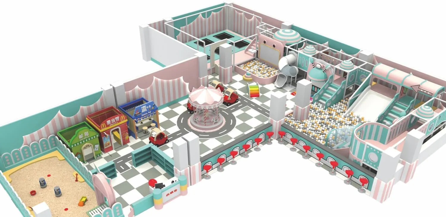 Indoor Naughty Castle Children's Playground HD-TTB076