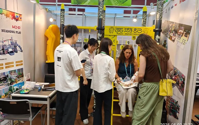 The 137th Canton Fair 2025 Concludes Successfully in Guangzhou; HuaDongPlay Entertainment Equipment CO., LTD Journey to the West Themed Slides Take the Global Market by Storm