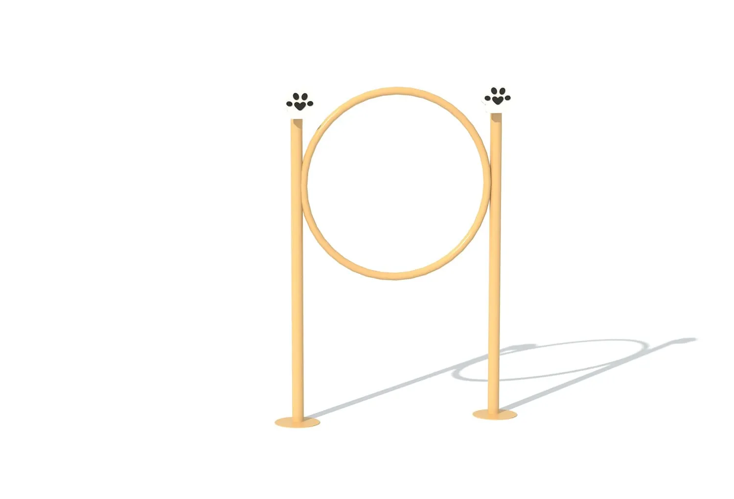 Double-bar hanging pet jump training ring HD-HCW007
