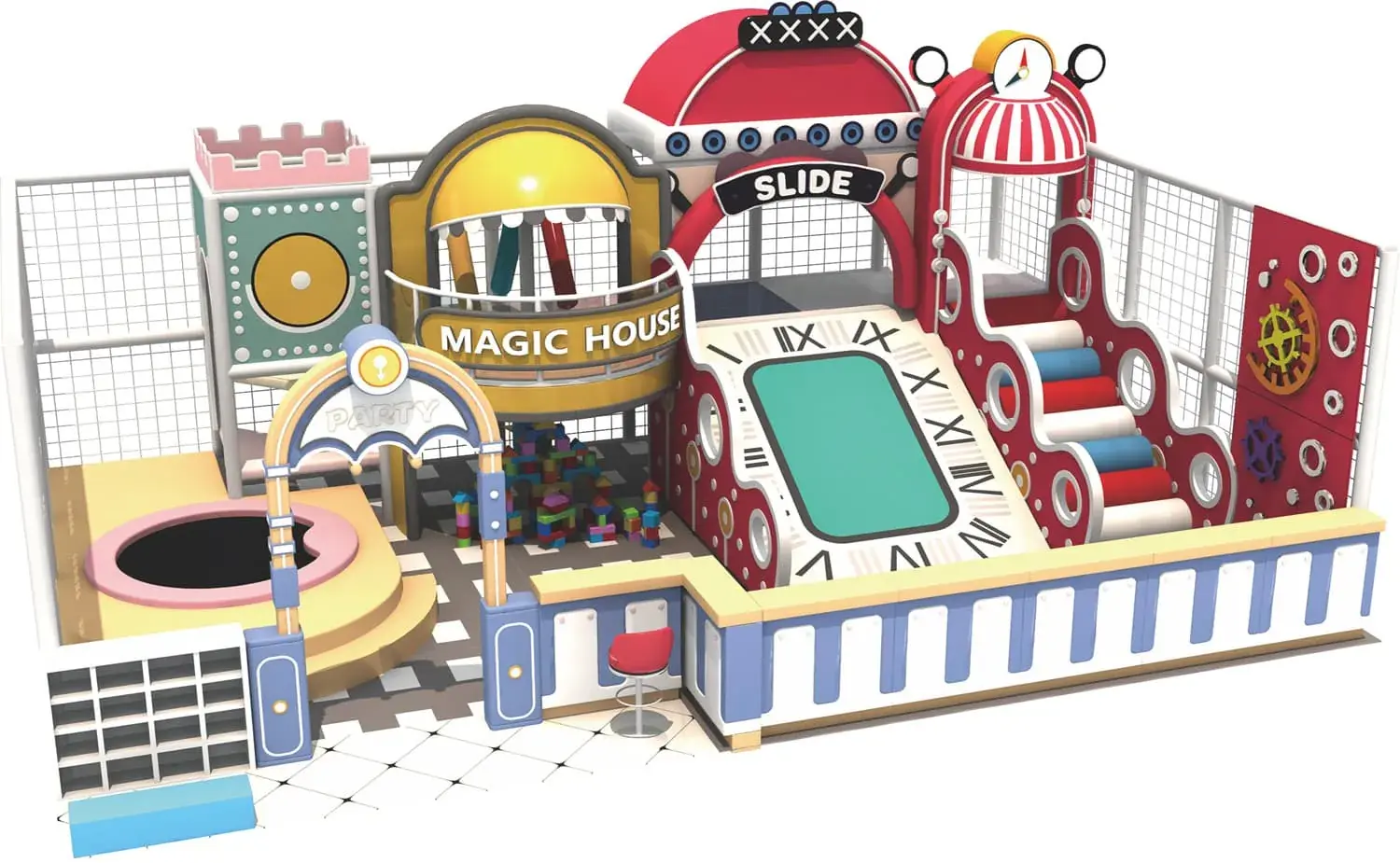 Tech World Series Indoor Naughty Castle Playground HD-TTB078