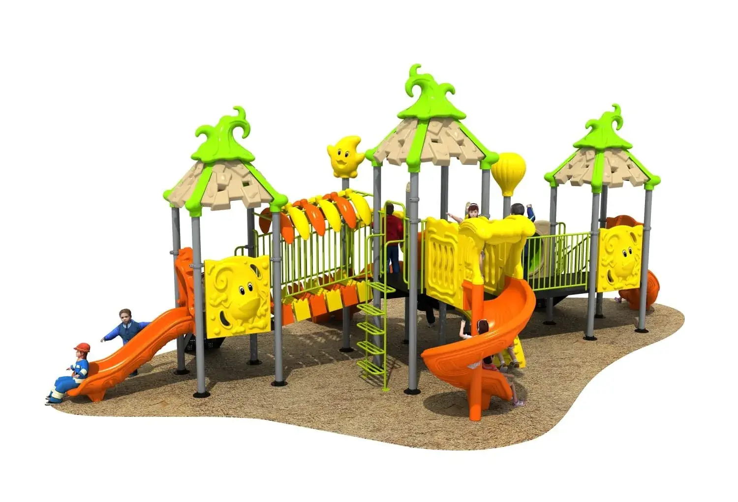 Magic House HD-HMF016 - Children's Slide Slide Combination