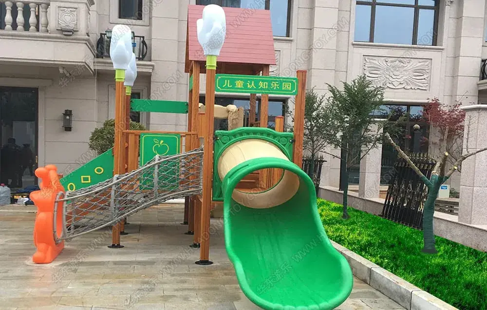 Outdoor slide project in the community