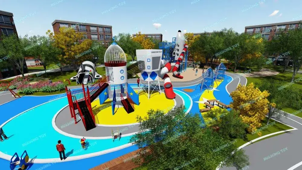 Theme Landscape Park HD-QJG037 - Children's Slide Slide Combination