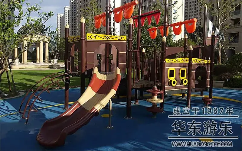 The real estate wooden pirate ship project was successfully completed