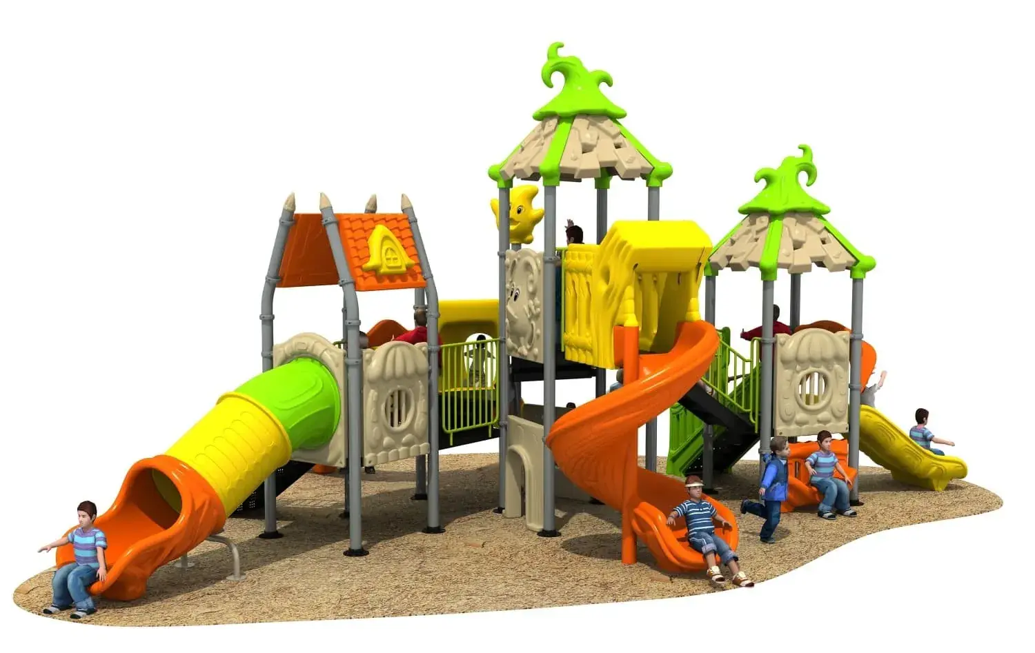 Magic House HD-HMF013 - Children's Slide Slide Combination
