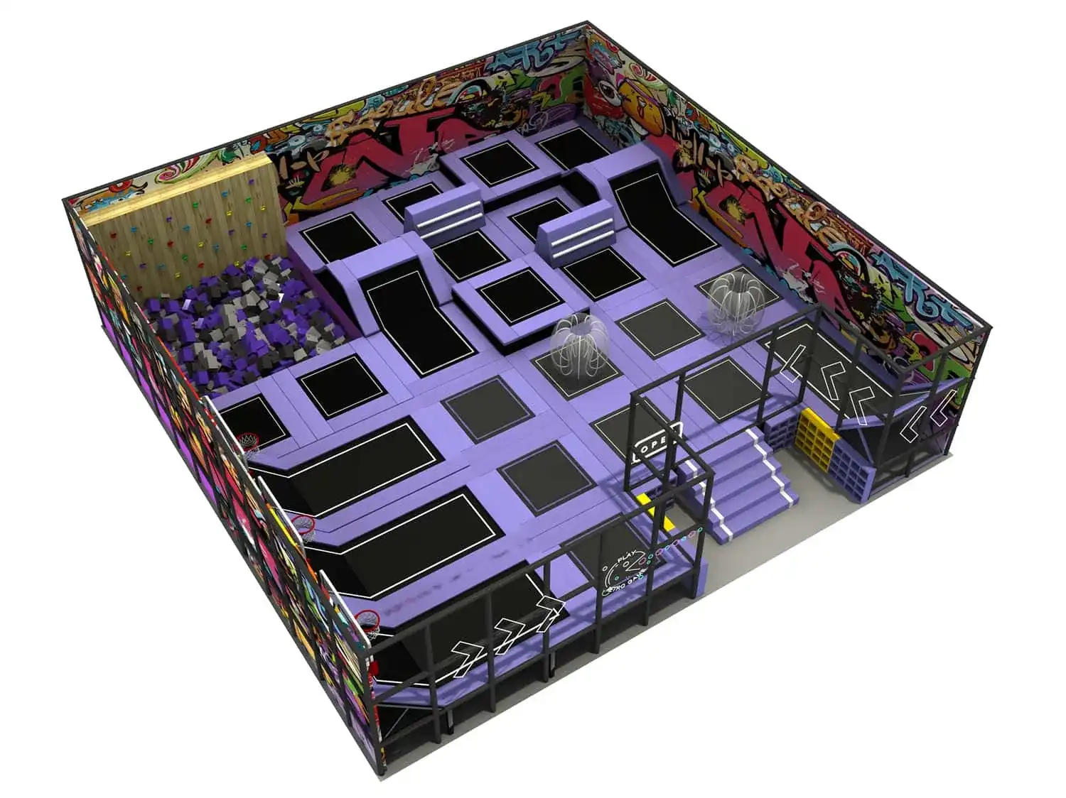 Comprehensive Combination Trampoline Playground HD-SBC049