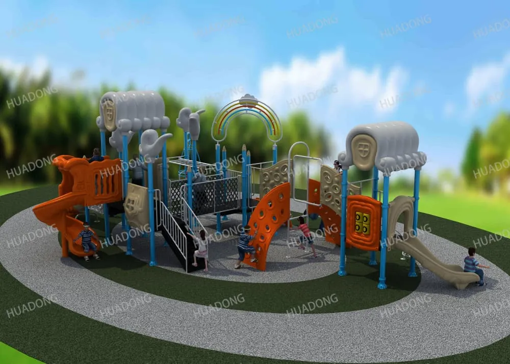 Auspicious Cloud Inverted House Outdoor Slide HD-HMH018