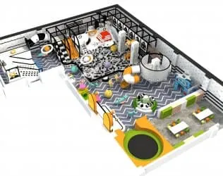 Indoor Naughty Castle Trampoline Playground HD-TTB125