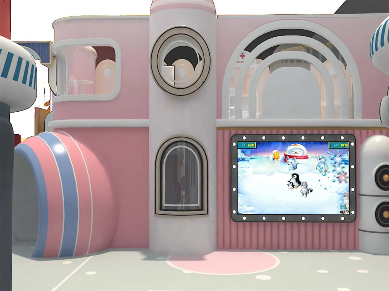 Colorful Series Family Fun Theme Indoor Naughty Castle Children's Park HD-TTB091