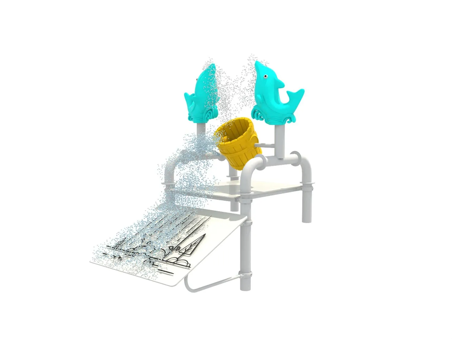 Water Park HD-LSH027 - Children‘s Slide Slide Combination