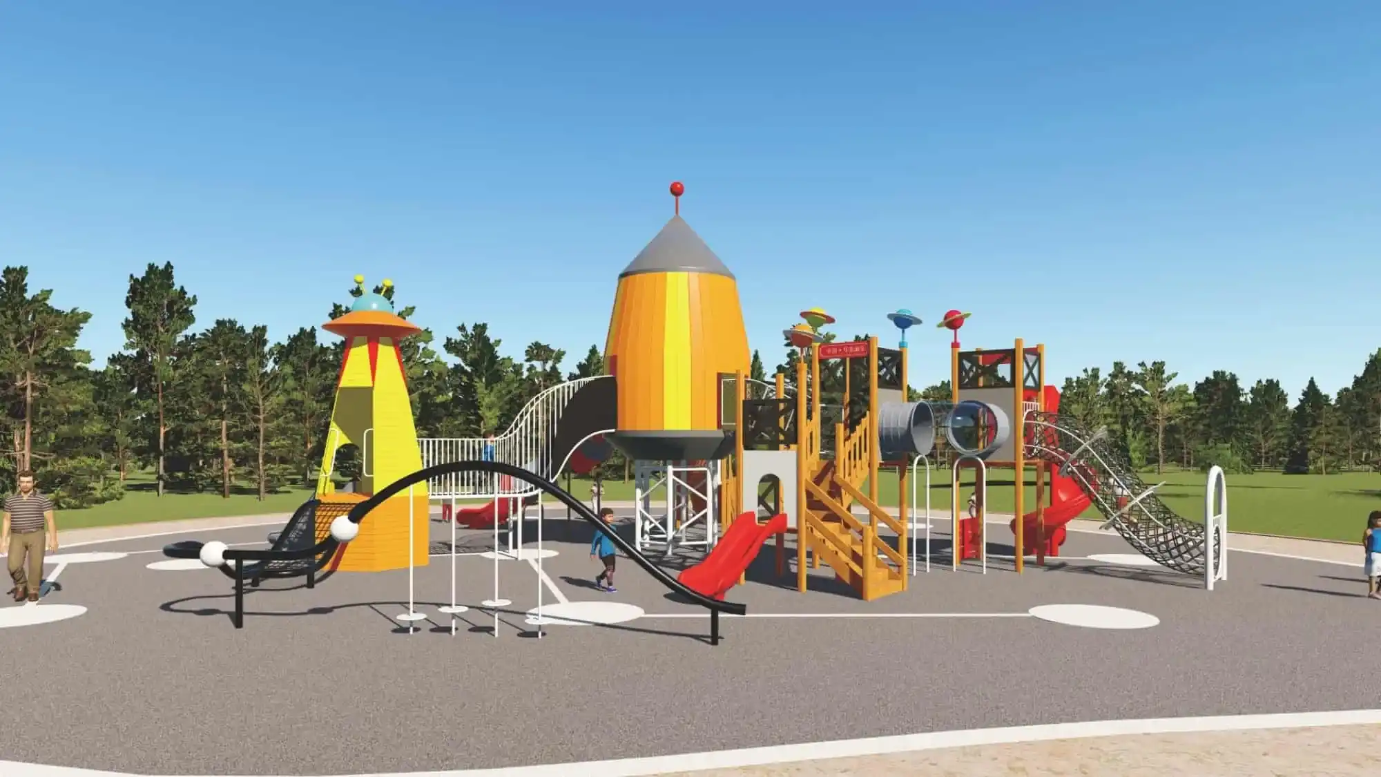 Space-themed children's play custom HD-DZT056