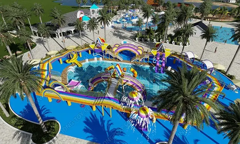 New product recommendation - rainbow theme parent-child water park