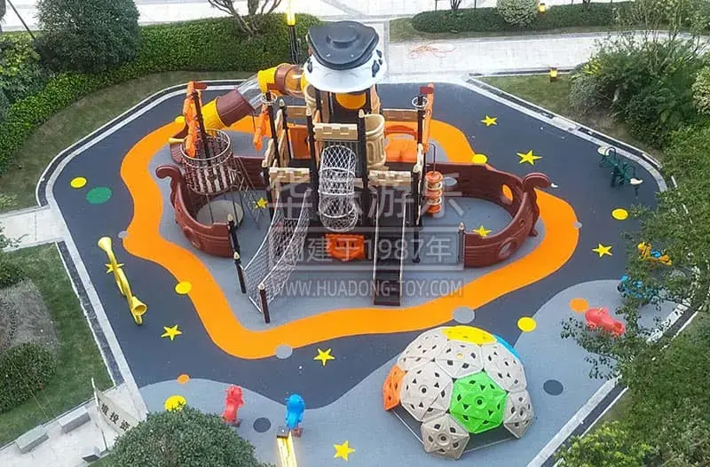 HuaDongPlay Amusement Pirate Ship Real Estate Community Case