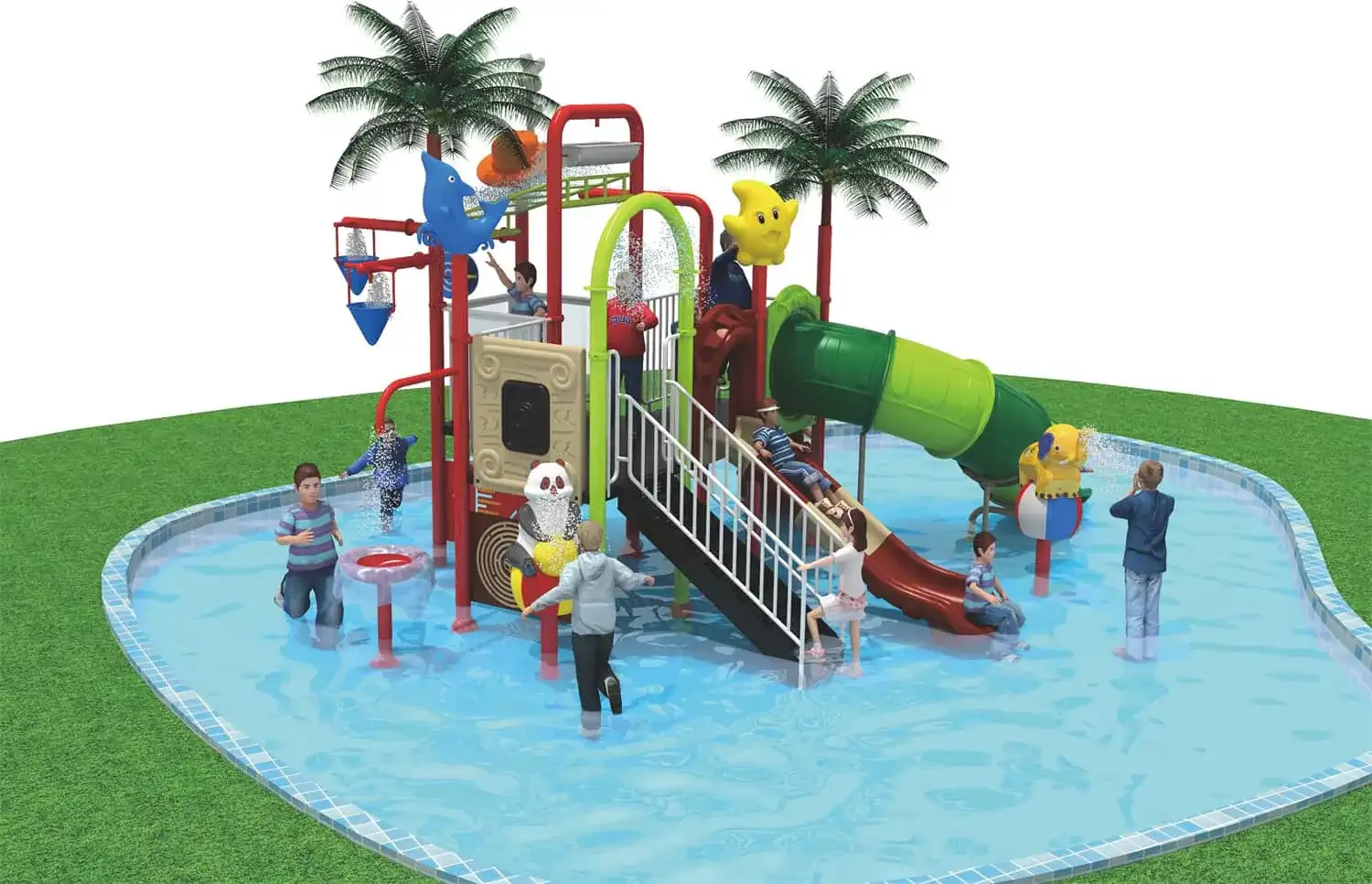 Water Park HD-LSH029 - Children‘s Slide Slide Combination