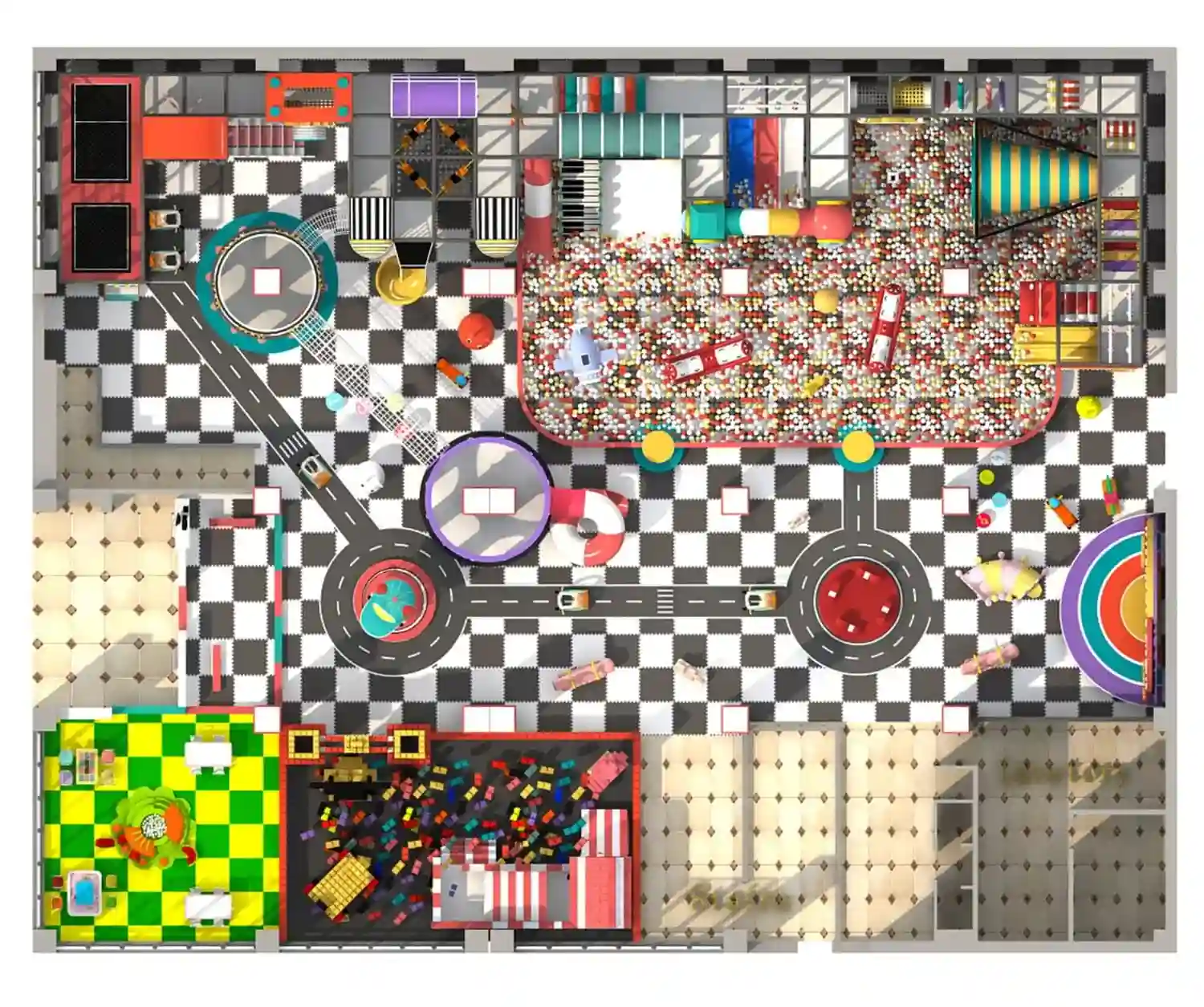 Tech World Series Indoor Naughty Castle Playground HD-TTB132