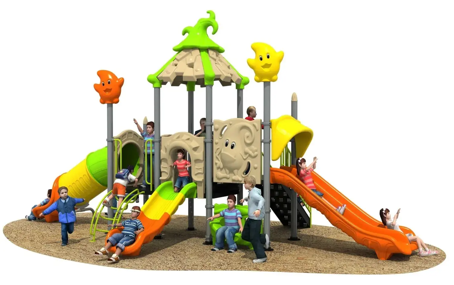 Magic House HD-HMF010 - Children's Slide Slide Combination