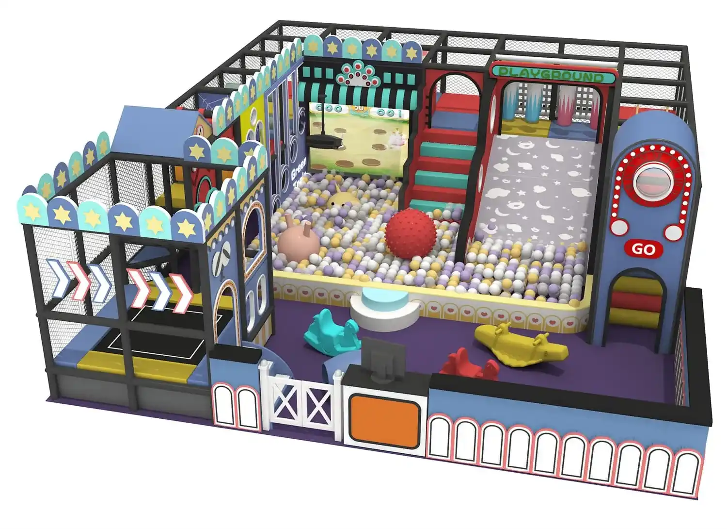 Tech World Series Indoor Naughty Castle Playground HD-TTB137
