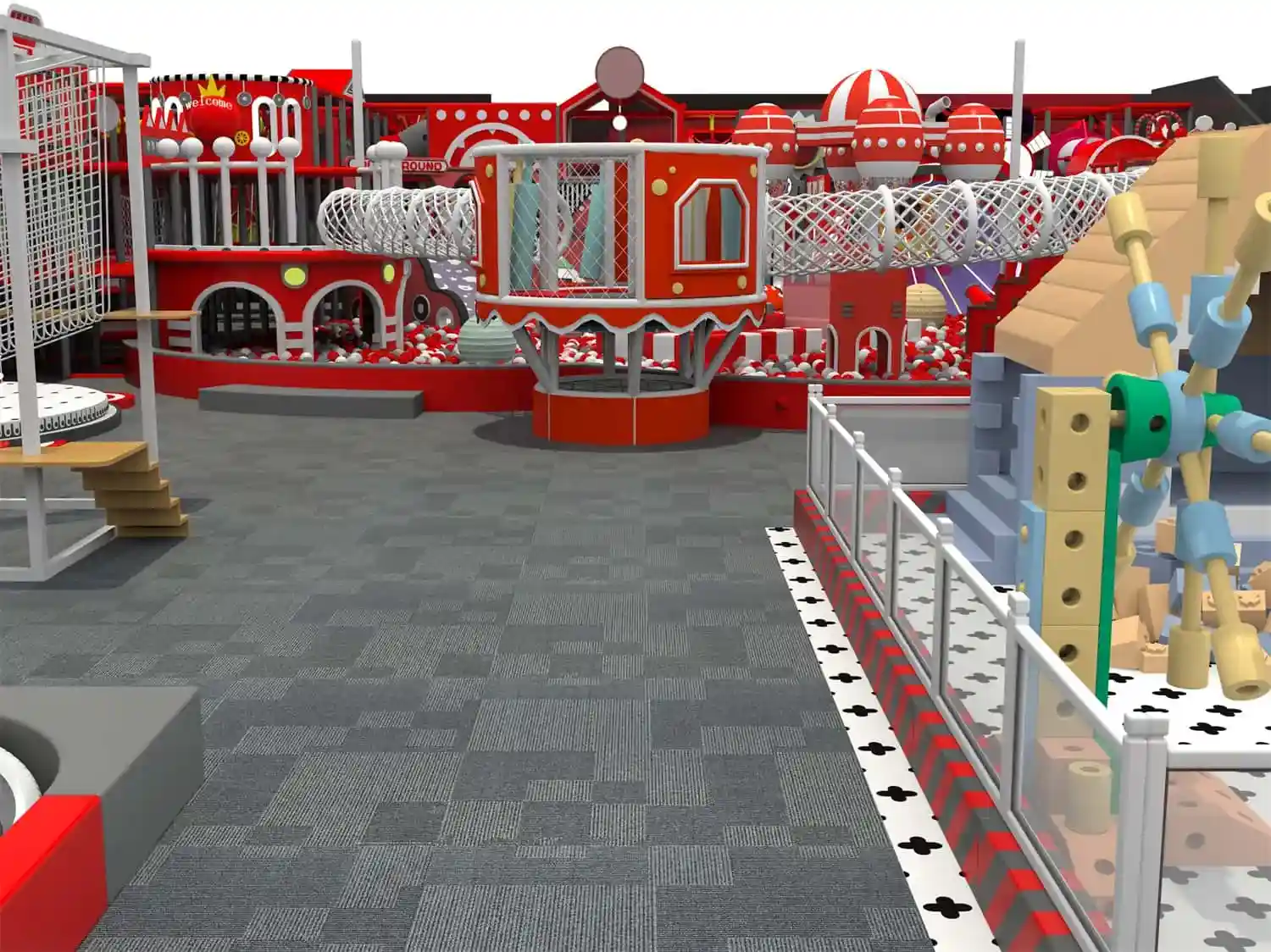 Dynamic Trampoline Comprehensive Children's Playground HD-SBC037