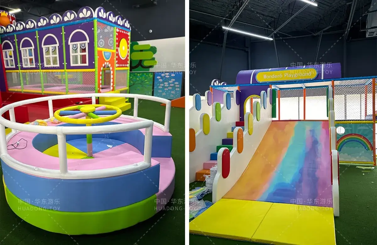 Project News|The indoor naughty castle produced by HuaDongPlay Amusement was grandly completed in the United States