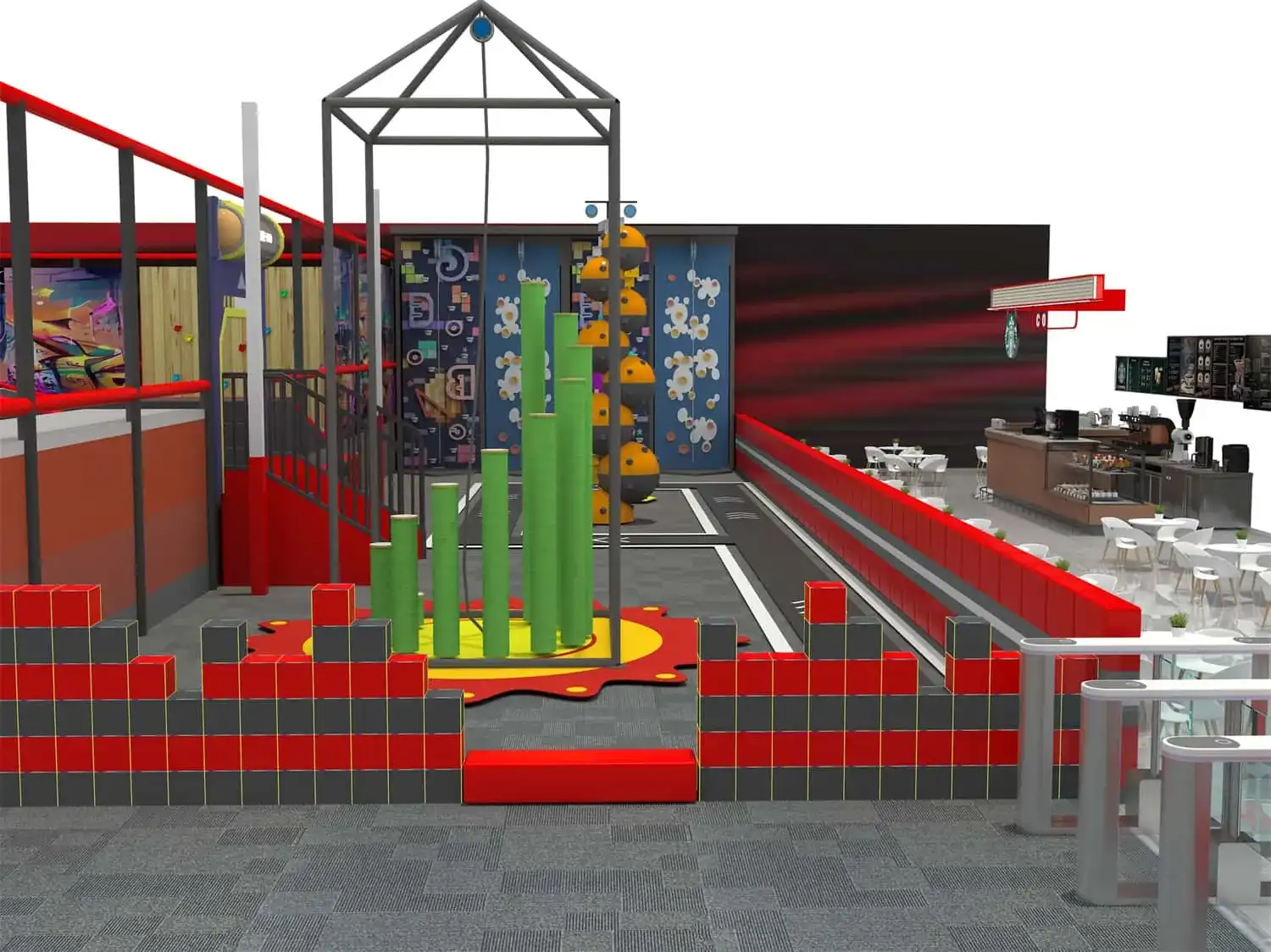 Dynamic Trampoline Comprehensive Children's Playground HD-SBC037