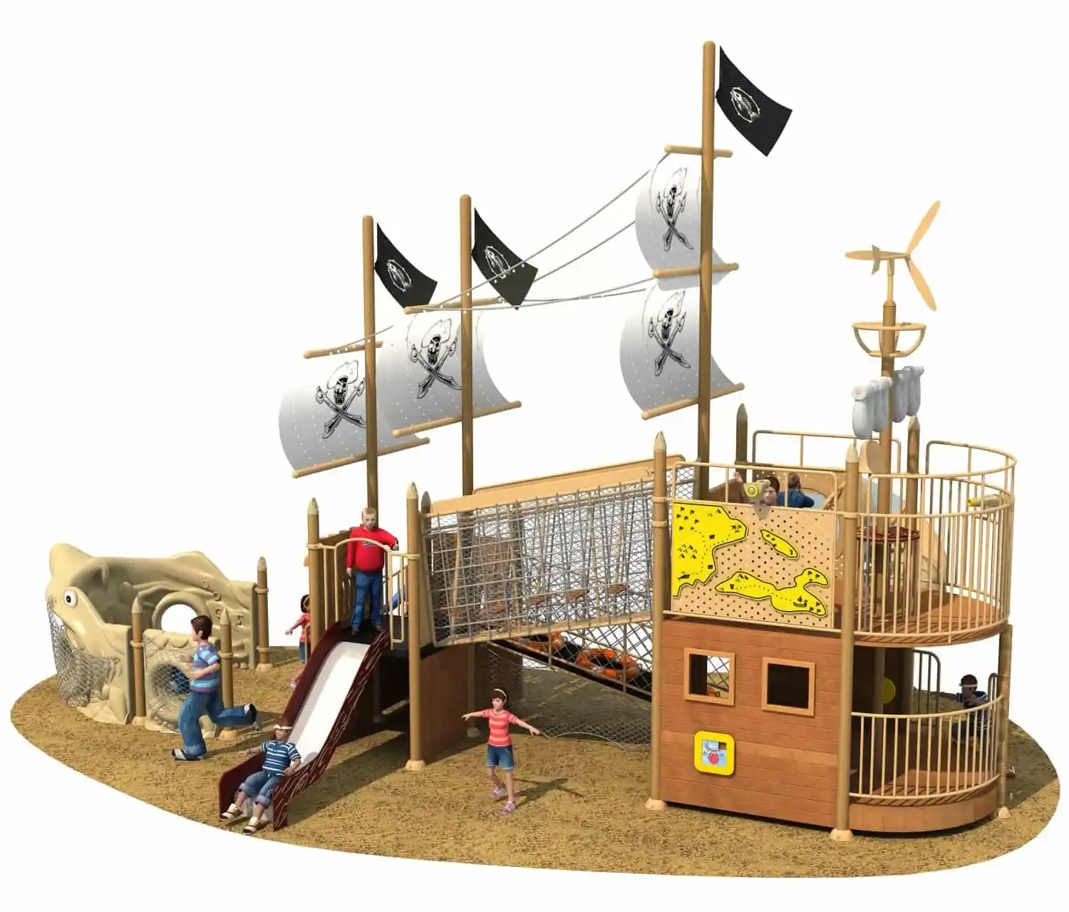 Pirate Ship Series Combination Slide HD-HDD024