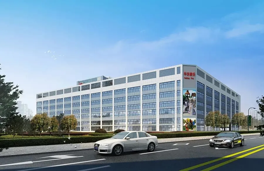 Building a model of high-quality products - Wu Chengqian, the county magistrate of Yongjia County, and his party visited the construction site of HuaDongPlay Amusement New Factory for work research