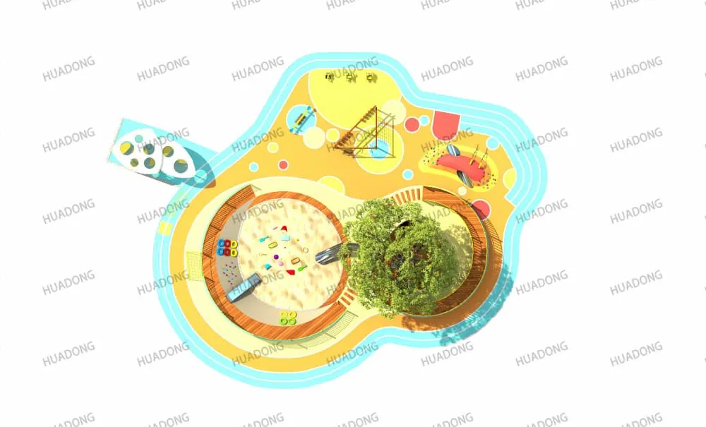 HuaDongPlay Community Children's Playground Equipment HD-DSQ005